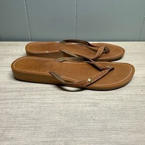 Mad Love Brown Leather Sandals for Women Size 10